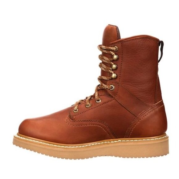 Georgia Boot Men's Barracuda Gold Wedge Round Toe Work Boots, . soft toe - Picture 2 of 7